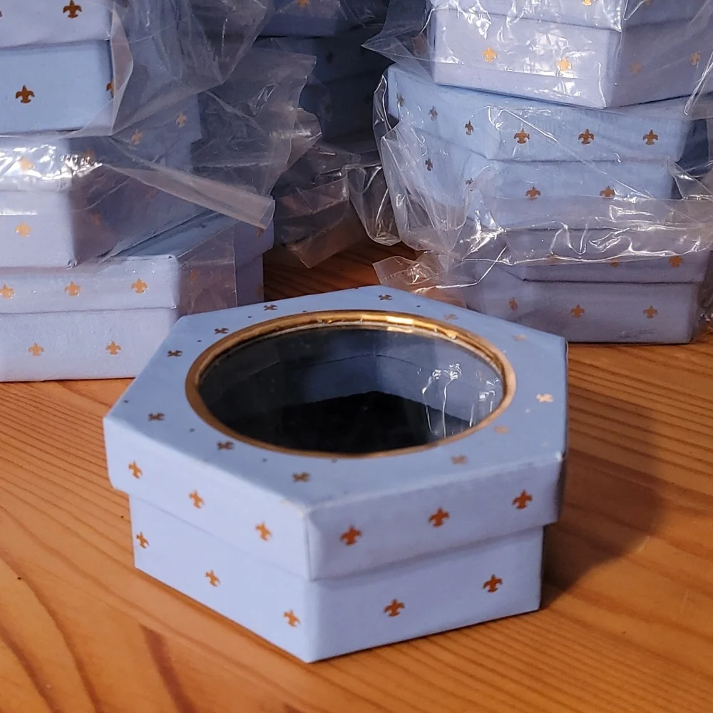 50 beautiful mini hexagon boxes perfect size jewelry or miniatures - Picture 5 of 5